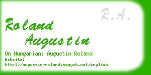 roland augustin business card